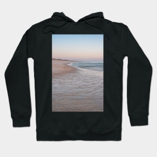 Landscape of sunset in Murtosa beach. Aveiro, Portugal. Hoodie